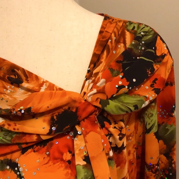 Brittany Black Tops - ‼️LAST CHANCE‼️ BRITTANY BLACK WOMEN Sparkling Floral Top